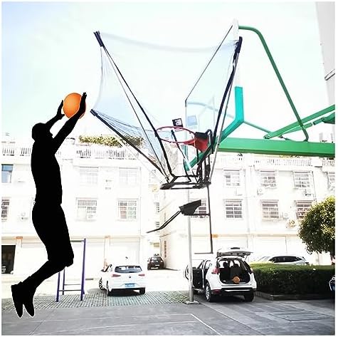 Hanging Basketball Return，Basketball Shot Returner,Basketball Rebounder Net Return System, Hanging Foldable Shot Trainer for Kids Youth Adults Use, for Park/Playground/Gymnasium