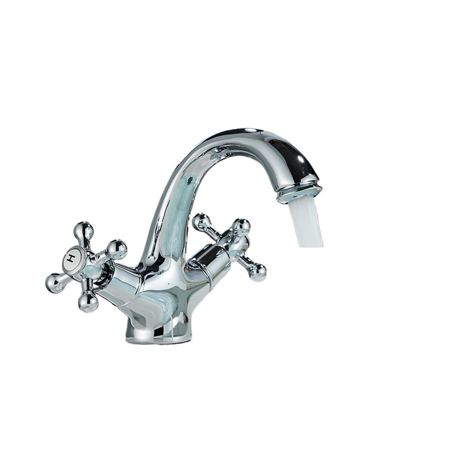 Weokdfha Color-1 Basin Faucet Faucet Bathroom Mixer In The Washbasin Taps With Two Handles Deck Mounted Hot Cold Water(Color-1)