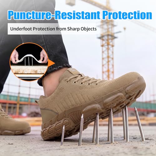 Image of Steel Toe Shoes for Women Safety Work Shoes Wear-Resistant for Warehouse