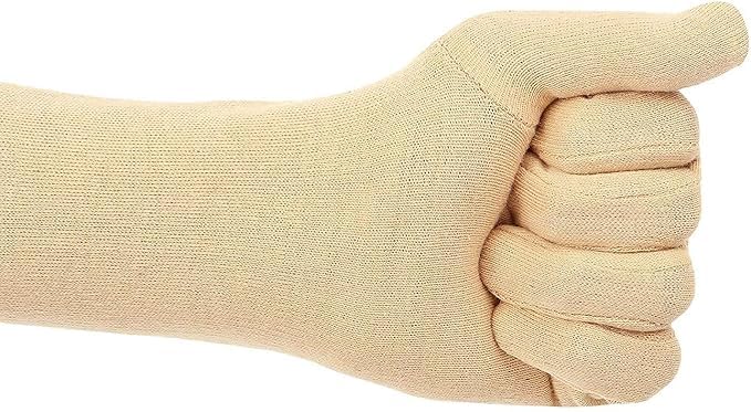 Image of Cotton UV Protection Arm Sleeves - Pack of 2 Beige Full Hand Sleeves with Finger Cover | Soft, Stretchable Sun Protection Gloves for Men & Women | Summer Driving, Biking Essentials