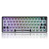 EPOMAKER GK61X RGB Hotswap Custom DIY Kit for 60% Keyboard, PCB Mounting Plate Case (GK61X Black)