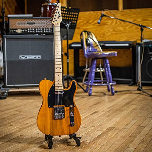 Lyxpro 30” Electric Guitar Tl Series, Full-Size Paulownia Wood Body, 3-Ply Pickguard, C-Shape Neck, Ashtray Bridge, Quality Gear Tuners, 3-Way Switch & Volume/Tone Controls, 2 Picks Included, Mahogany #TOP7