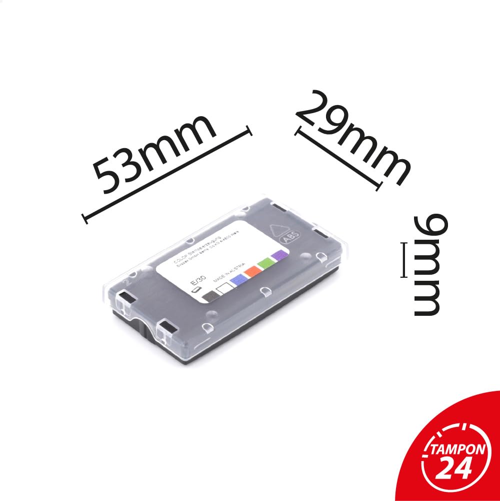 Cassette d’encre pour Colop Printer 30 | Cartouche Colop E/30 (Pack de 3 - Noire)