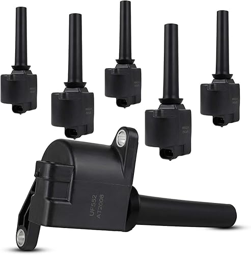 Miniatura 5 de YISHUEE Bobinas de encendido Bobinas de encendido Reemplazar juego de 6 UF552 5C1480, GN10676, para Suzuki Verona 2.5L 2004-2005, para Chevrolet