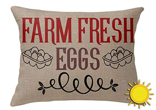 RNK Shops Farm Quotes Outdoor Throw Pillow (Rectangular)