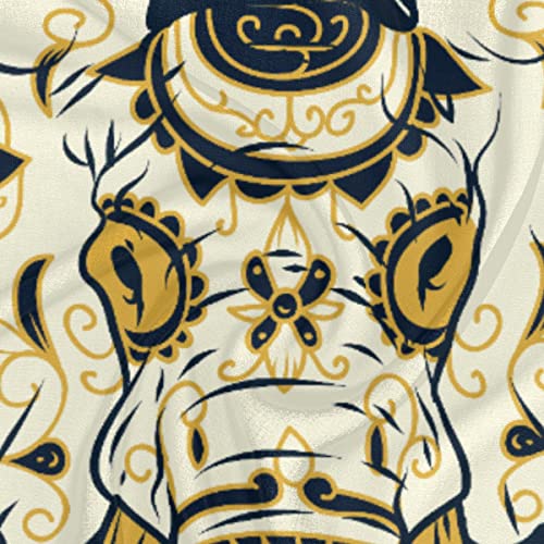 Elephant Square Silk Hair Scarf for Women, Lightweight Summer Head Scarf for Girls Wedding Travel Yoga Handkerchief Shawl Sunscreen Scarves Hair Accessories 23.6 Inches3