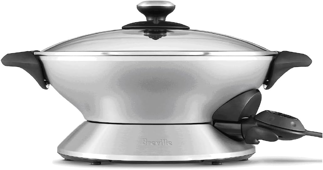 Breville the Hot Electric Wok, One Size, Grey Gray One Size
