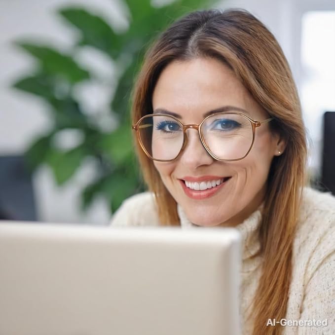 Image of VISOONE Lightweight Progressive Multifocal Anti-Fog Reading Glasses TR90 with Blue Light Blocking Stylish Women Men RANE