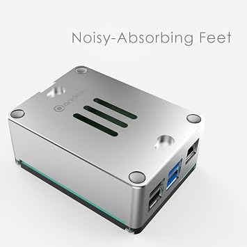 anidees Aluminum Pi case for Raspberry Pi 5 - Silver(AI-PI5-SG)