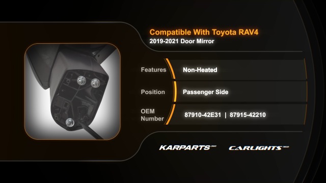 Amazon.com: For Toyota RAV4 2019 20 21 22 23 2024 Door Mirror