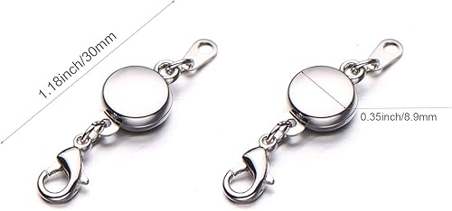 Miniatura 2 de Zpsolution Cierre Magnético de Bloqueo para Joyería, Cierres Magnéticos para Collares y Pulseras, Extensor de Cadena para Hacer Joyería