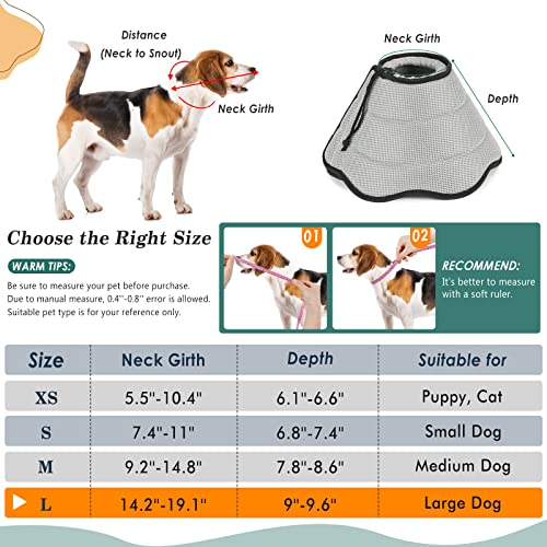 VavoPaw Pet Recovery Collar for Dogs Soft Recovery Dog Cone Collar - Image 2