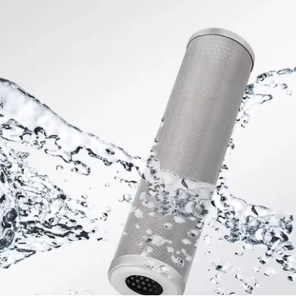 Accessoires de Purification de l'eau en Acier Inoxydable 304 de 10 Pouces, Filtre à Eau en Acier Inoxydable de 10 Pouces à L', Nettoyable et Réutilisable, 1 et Plus, 20 Microns