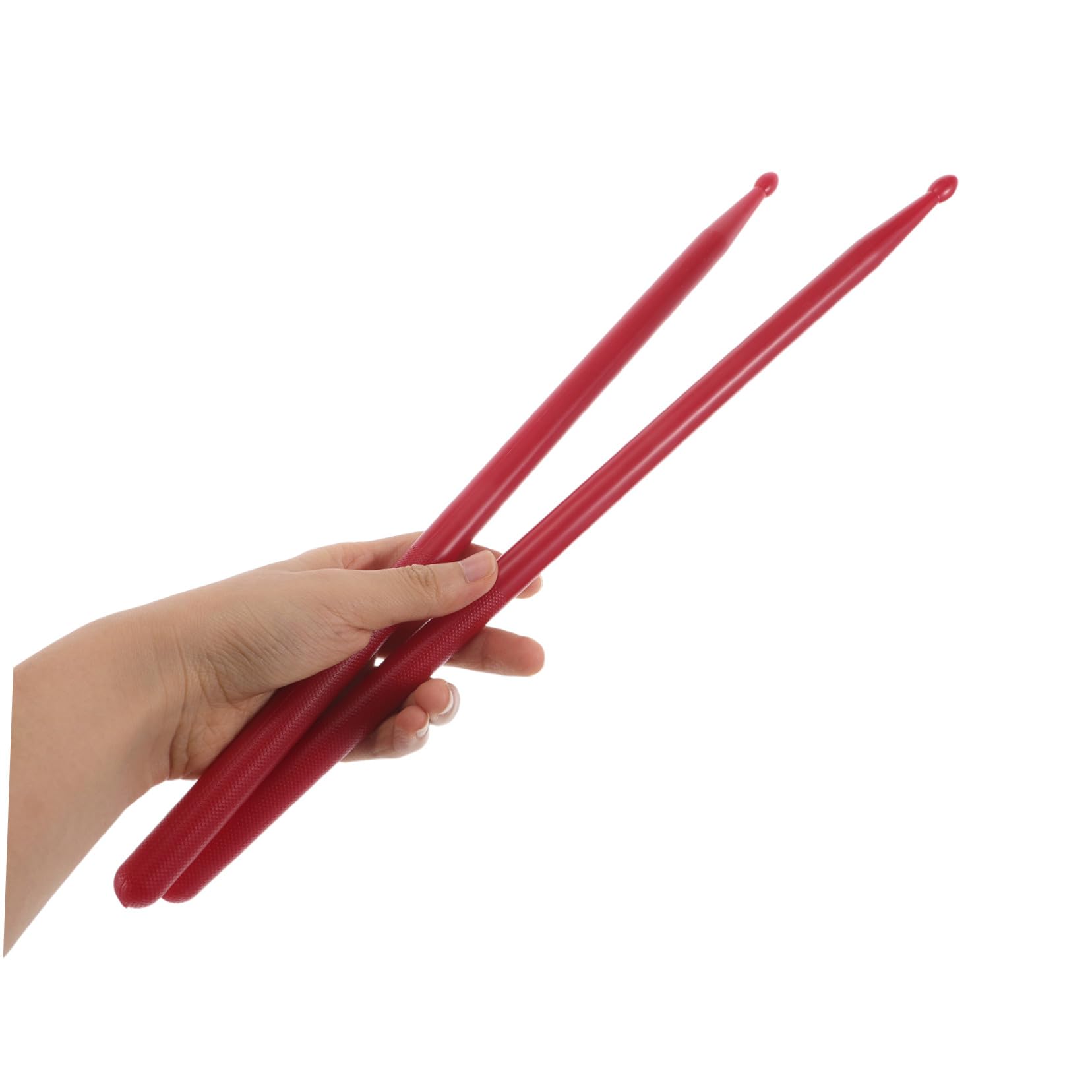 Kit de Baquetas para Batería con Funda Roja Antideslizante y Accesorios de Nylon y Madera, Adecuado para Músicos Profesionales y Principiantes en Jazz y Blues