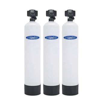 Crystal Quest Smart + Fluoride + Softener | Whole House Inline Water Filter | Fiberglass | Automatic Backwash