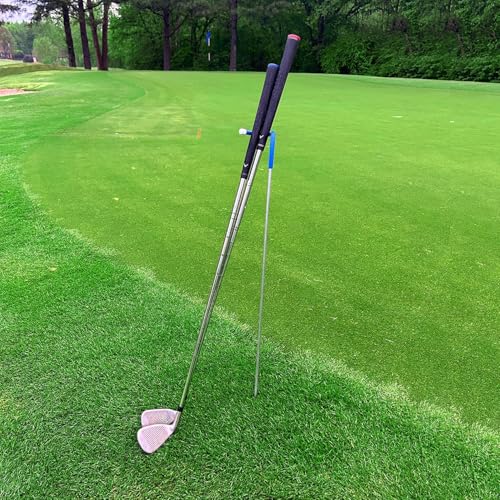 Mobile Pro Shop V-Shaped Golf Club Stand Keeps Your Clubs Clean Dry & Visible Made of Highly Durable Stainless Steel - Easy to Carry Golf Club Holder