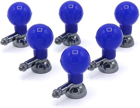 6PCS Universal Electrodes Pediatric Suction Bulb with Screw Set, Ag/AgCl Multifunctional Adapter for 4MM Banana/ 3MM DIN/Snap/Pinch, 21MM Ball Diameter