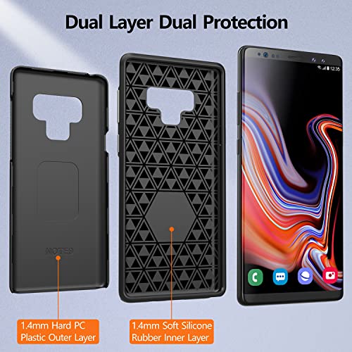 Rayboen For Samsung Galaxy Note 9 Case, Dual Defender Durable Designed Shockproof Anti-Scratch Phone Case, Dual Layer Heavy Duty Protection Cover For Samsung Galaxy Note 9 6.4 Inch,Black #TOP4