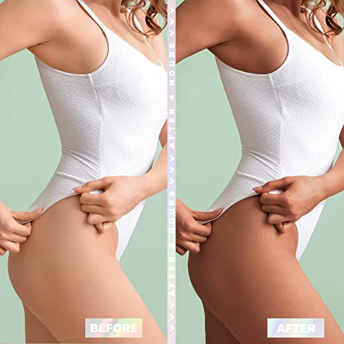 Vaneria Self Tan Lotion, Light Brown/Medium Brown/Dark Brown Sunless Self Tanner, Light, Hydrating Sunless Tanning Lotion, Vegan And Cruelty Free. 200Ml (Dark) #TOP4