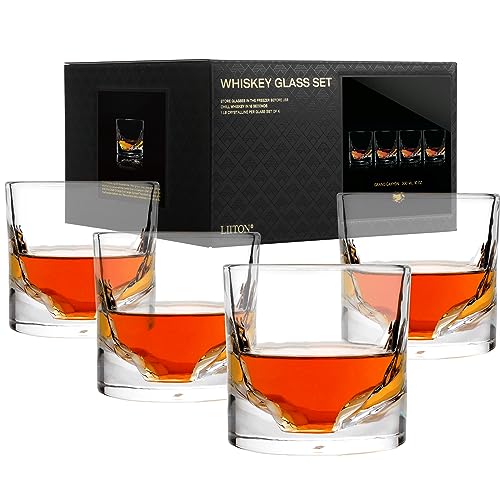 LIITON Grand Canyon Heavy Crystal Whiskey Glasses