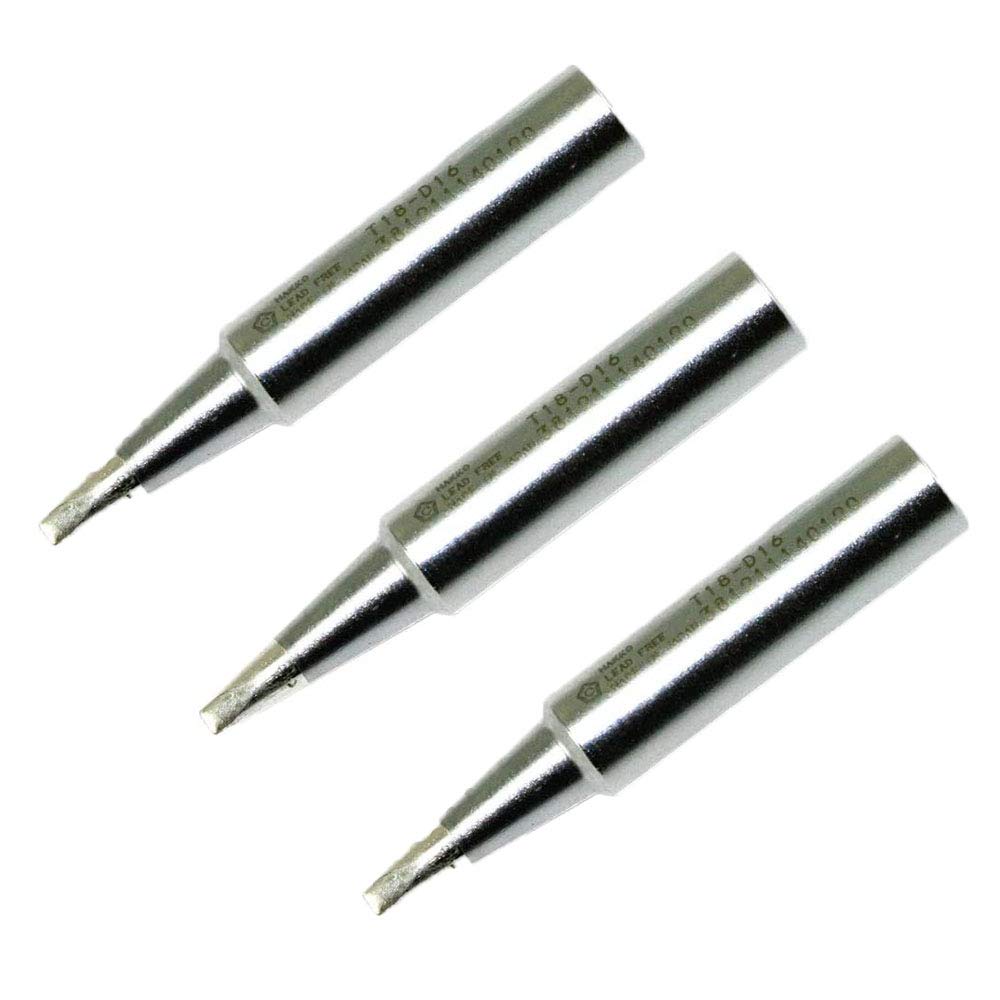 Hakko T18D16P Tip for Fx-888 Station, 1.6mm (3 Pack)