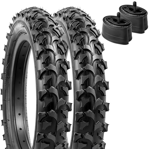 2本セット,18 1.95 タイヤ,18x1.95 自転車タイヤ + チューブ 肉厚 米式バルブ32mm,タイヤ 18インチ 1.95,マウンテンバイクタイヤ 18 1.95,クロスバイクタイヤ 18 1.95,自転車 タイヤ 18インチ 1.95,Y-255