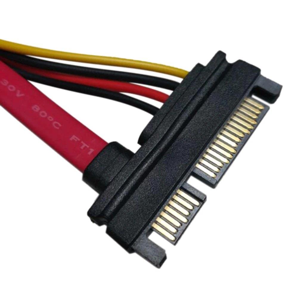 Alfais Al-4617 SATA Power Uzatma Kablosu 15+7 Pin (Erkek - Dişi), Siyah