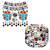 Diseño único: todos los diseños están organizados a partir de los elementos más populares del anime, lo que puede crear un ambiente festivo y alegre para tu fiesta. La combinación de productos es muy práctica, puedes disfrutar del placer de la decoración DIY.