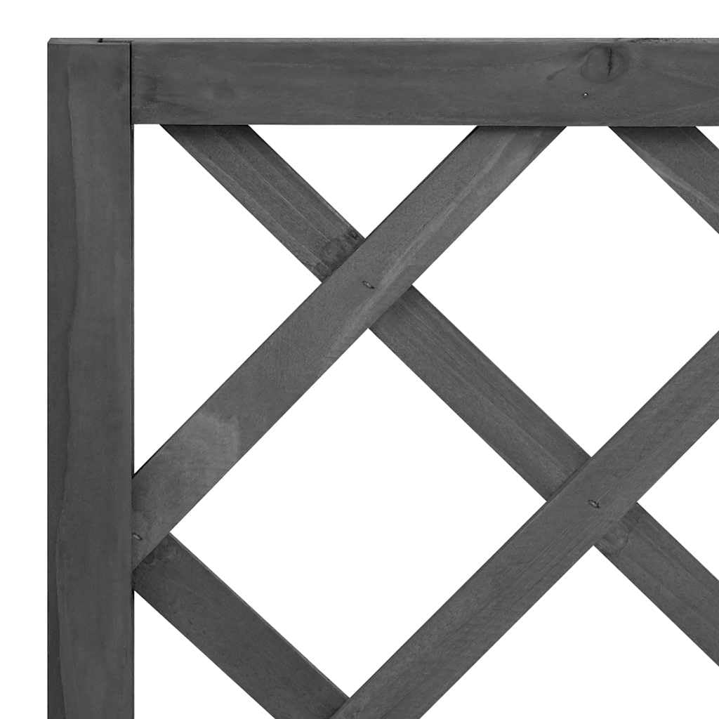 Pergola ogrodowa ze skrzynką na kwiaty, czarna, z litego drewna jodłowego, 70 x 30 x 135 cm, odporna na warunki atmosferyczne i mrozoodporna, podpora dla roślin pnących, donica na balkon