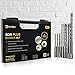 Produktbild Drillax Sds Plus Bohrer Set 8 Teilig - Silber Bitgrößen 5-12 mm, Steinbohrer Set aus Rostfreiem Chromstahl für SDS-Plus-Bohrfutter  Geeignet für Granit, Beton und Mauerwerk