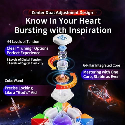 Image of MoYu WeiLong WR M 3x3 V10 Magnetic Speed Cube | MagLev, 20-Magnet Ball-Core, UV Coated & Auto-Alignment 3.0 | Professional Dual Adjustment System 3x3 Puzzle
