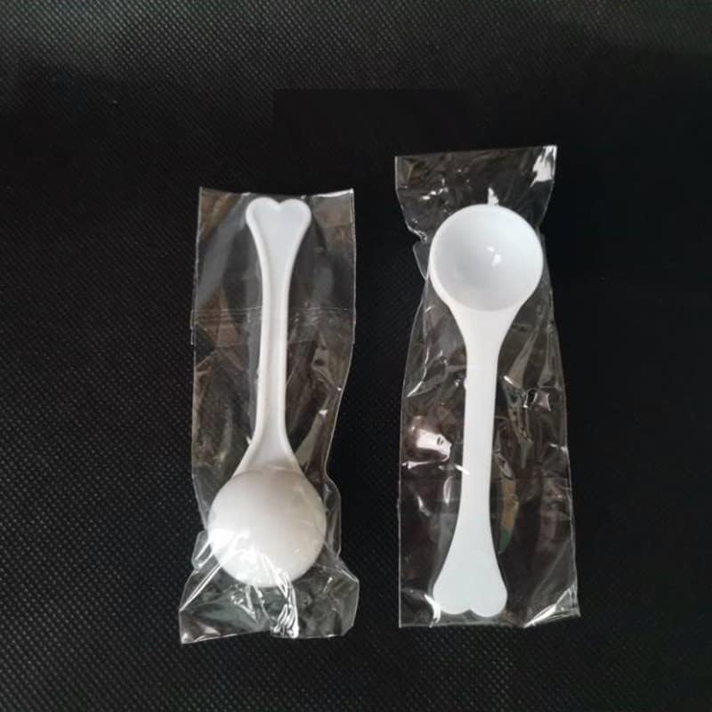 Miniatura 6 de 10 cucharas medidoras de plástico de mango largo de 0.11 onzas, mini cucharas medidoras de micro cucharas pequeñas de laboratorio para cosméticos,