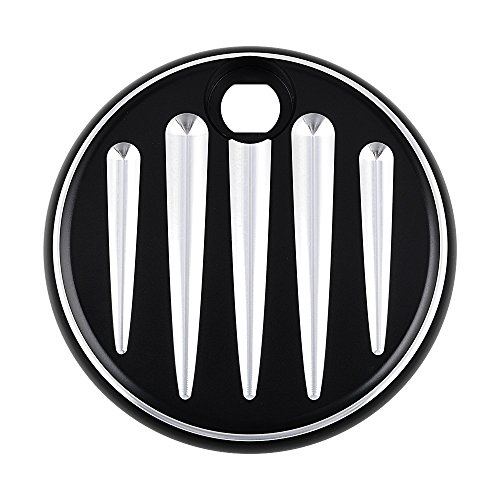 Black Fuel Gas Door Cover Compatible with 2008-2017 Harley Touring FLHX FLTR FLHT FL