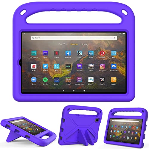 For Lenovo Tab M8 FHD TB-8505F / TB-8705X 8.0 inch & Tab M8 TB-8505 / TB-8705 / TB-8506 2021 Handle Portable EVA Shockproof Anti Falling Protective Case with Triangle Holder(Black)