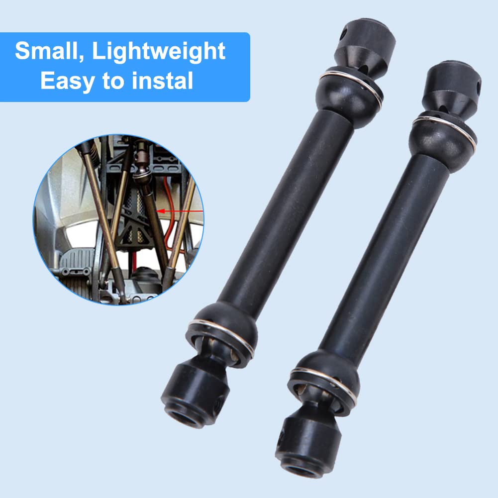 2pcs Universal Drive Shaft, Telescopic Metal Drive Joint Shaft Fit for SCX10 D90 RC Crawler (93-113mm) Axial Scx10 Drive Shafts Rc Universal Drive Shaft