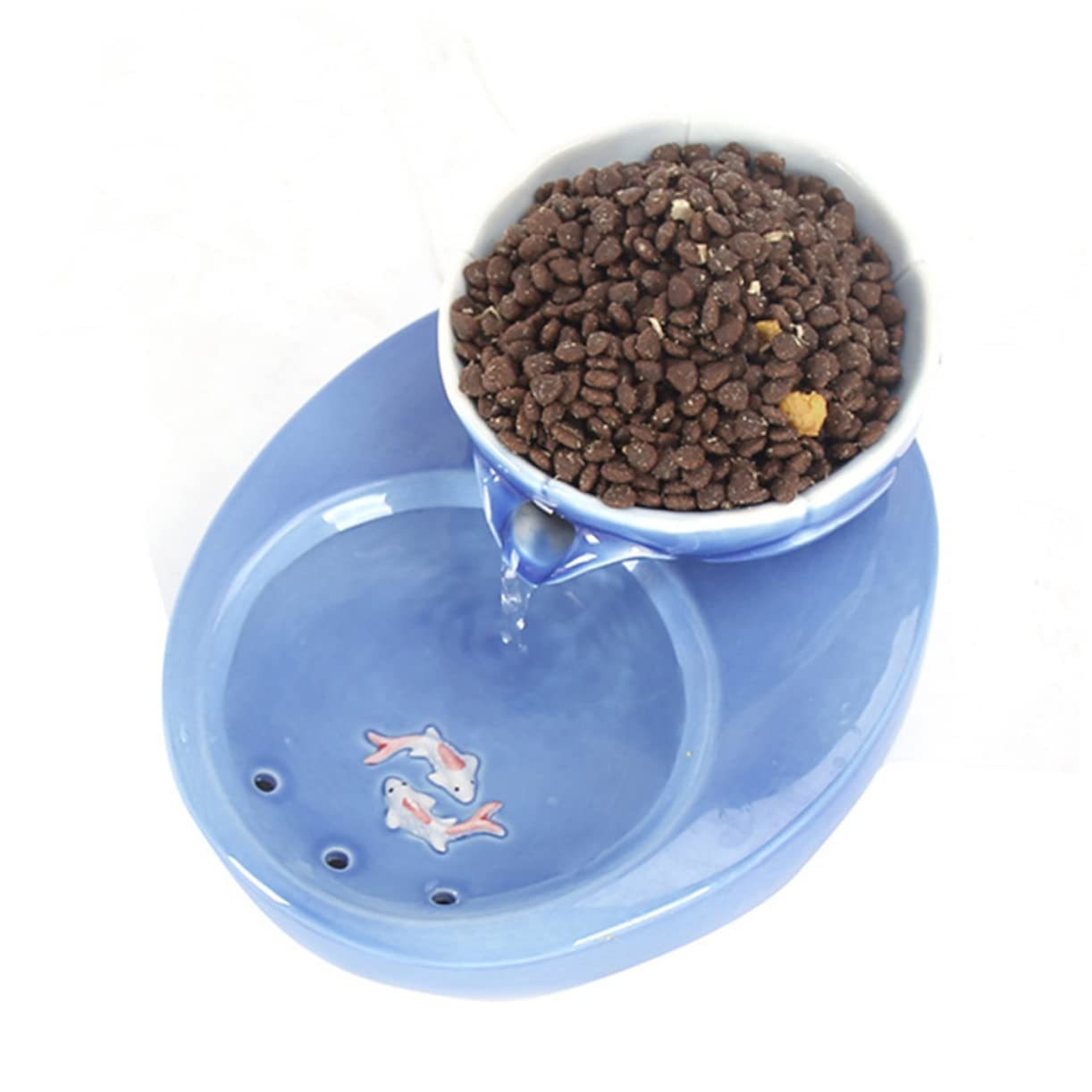 Dispenser Automatico in Materiale 1,5 l Antispreco per Gatti e Cani, Dosatore D’Acqua Filtrante da Casa
