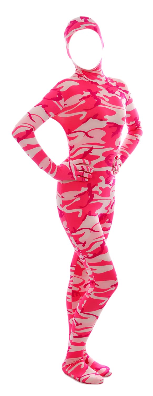Aniler Men's and Women's Spandex Open Face Full Body Zentai Costume Bodysuit