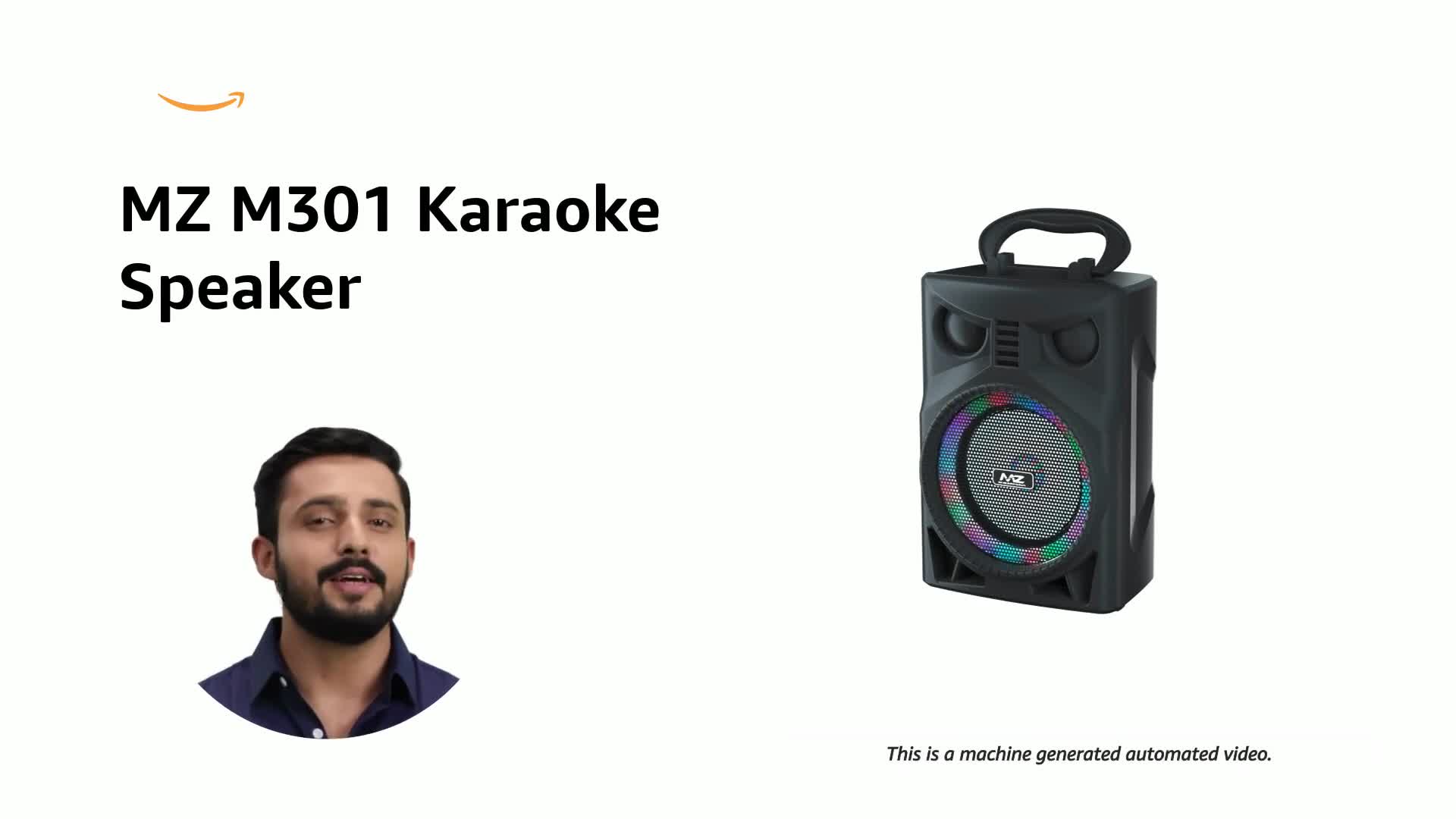 MZ M301 (Portable KAROAKE Speaker) Dynamic Thunder Sound with