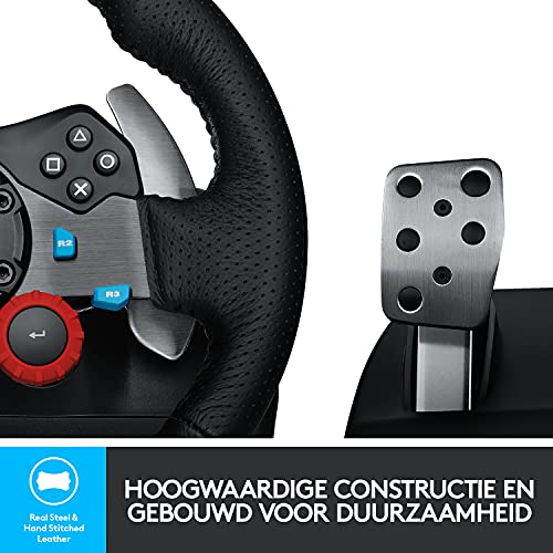 Logitech G29 Driving Force-Racestuur en Vloerpedalen, Force Feedback, Roestvrijstalen Versnellingsregelaars, Lederen… - Image 5