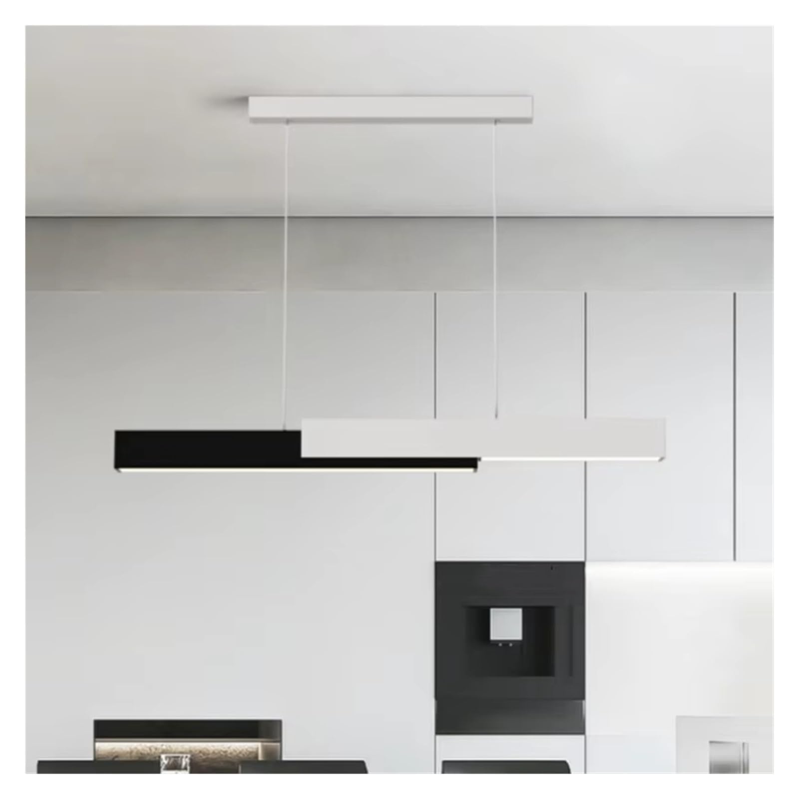 ASerZenith Modern Pendant Lights, Long Bar Pendant Lights, Dining Tables, Restaurants, Bars, Counters, Restaurant Lighting Fixtures,Warm White-120Cm
