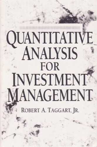 Quantitative Analysis for Investment Management