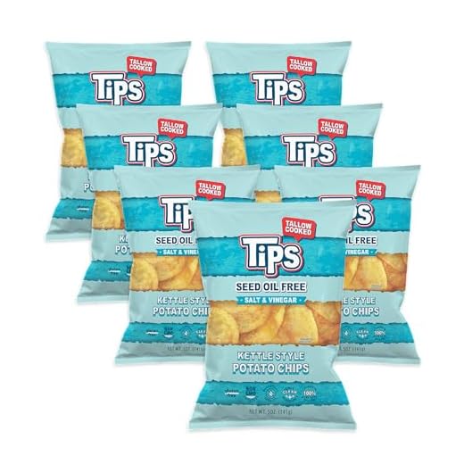 TIPS Salt & Vinegar Potato Chips, 7 Pack