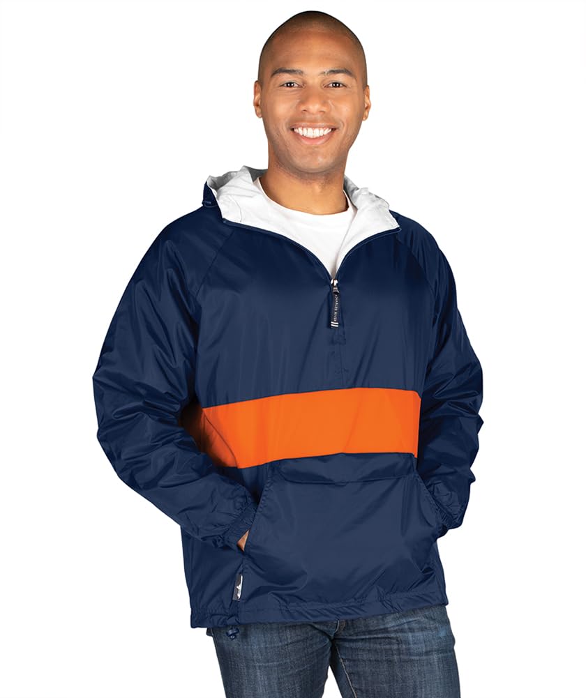 Charles River Apparel Wind & Water-resistant Pullover Rain Jacket (Reg/Ext Sizes) Chaqueta cortavientos Unisex adulto