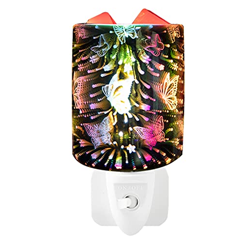 Brûleur de cire électrique à brancher - Brûleur à huile en verre pour bougies parfumées, chauffe-bougies parfumées pour cadeaux et décoration, maison Cover