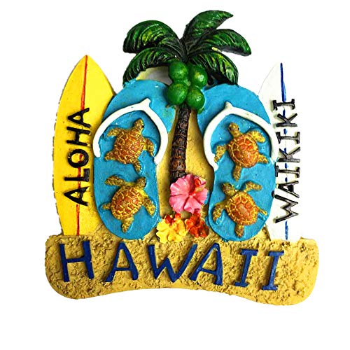 Imán Decorativo 3D Map Hawaii USA