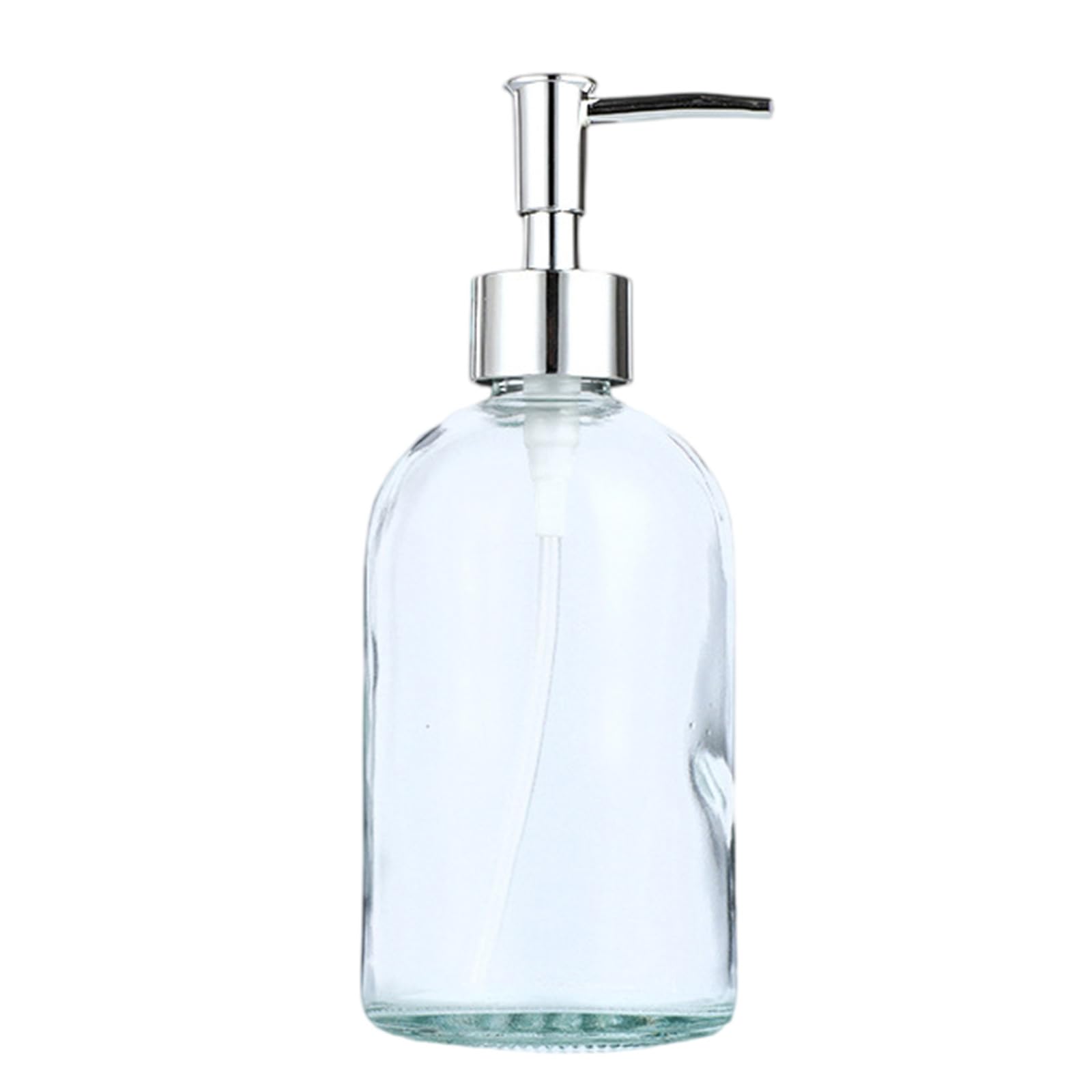 Refillable Glass Soap Dispenser Leakproof Pumps Liquid Container for Sink Countertop 400ml Bathroom Liquid Soap Dispenser for Kitchen and Bathroom