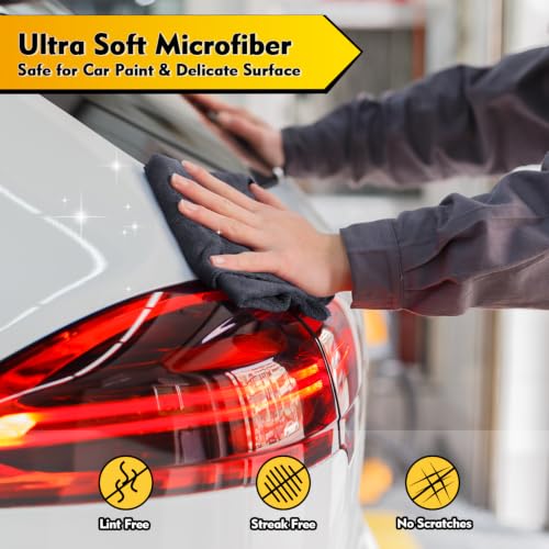 HOMEXCEL 12-Pack Microfiber Cleaning Cloths