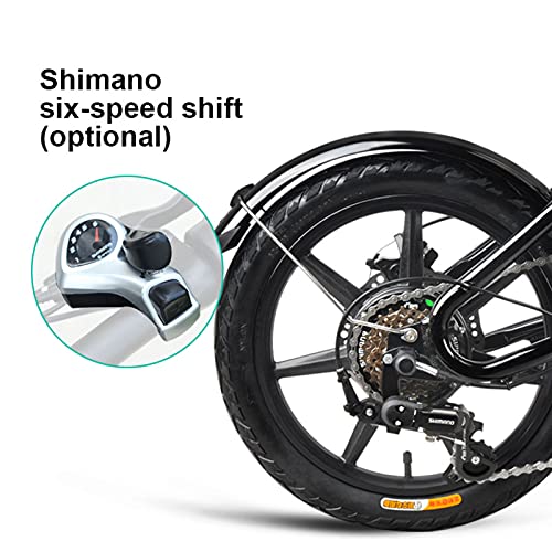 FIIDO D2S Foldable Electric Bike, 16" 60km Long-distance Aluminum Alloy Portable Electric Bicycle Folding E-Bike Outdoor Cycling Bike Vehicle, 36V 7.8Ah 25km/h - Image 4