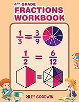 4th Grade Fractions Workbook: Math Worksheets for Fourth Graders B0923WHVSP Book Cover