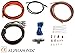 Alphasonik AAK8G Premium 8-Gauge Complete Car Amplifier Installation Kit Hyper-Flex Power, Ground, Speaker Wire RCA Cable - Exceeds AWG (American Wire Gauge) Standard Element Certified Amp Install Kit